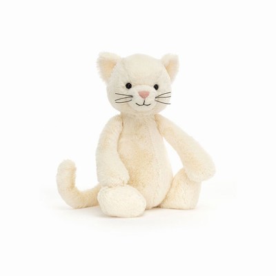 Jellycat Bashful Cream Cat Australia | 843926QMO